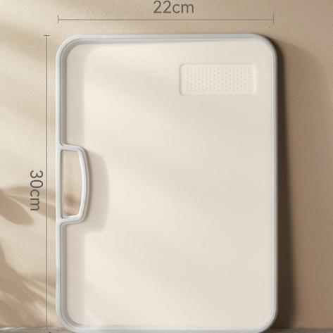 簡約日系無印風 防黴抗菌 傾角 防漏 小砧板 家用 多功能 雙面切菜板 廚房用品 菜板 切菜板 切水果板-細節圖6