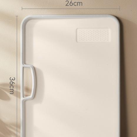 簡約日系無印風 防黴抗菌 傾角 防漏 小砧板 家用 多功能 雙面切菜板 廚房用品 菜板 切菜板 切水果板-細節圖7