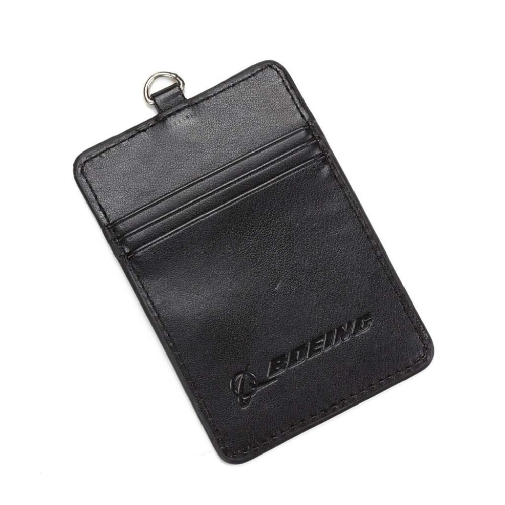 Boeing 波音官方 PU皮 卡套 卡夾 證件套 皮製證件套 識別證套 Leather Card Holder-細節圖2