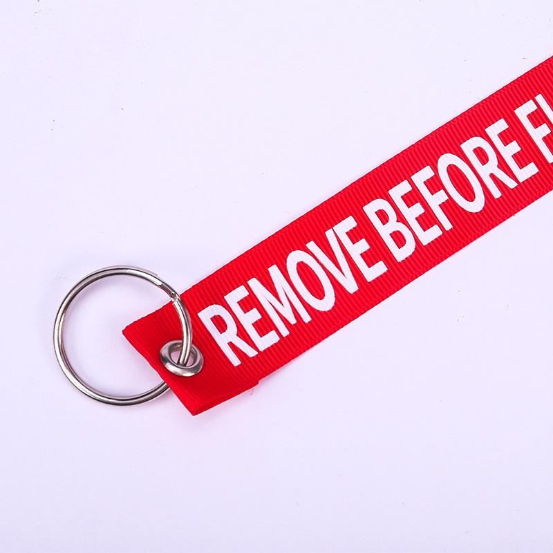 飛行前拆除 飄帶 鑰匙圈 REMOVE BEFORE FLIGHT 外套鑰匙圈 背包鑰匙圈-細節圖3