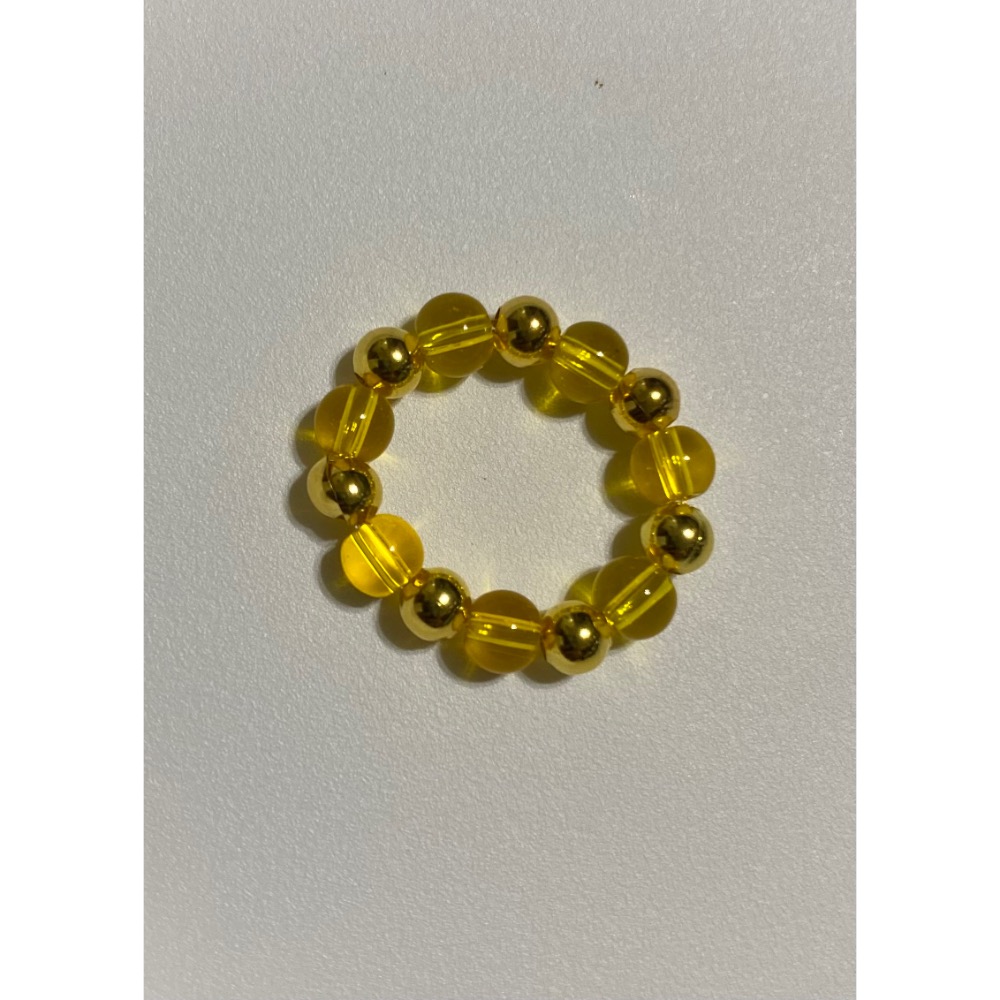 黃水晶設計款戒指（約7號）-細節圖4