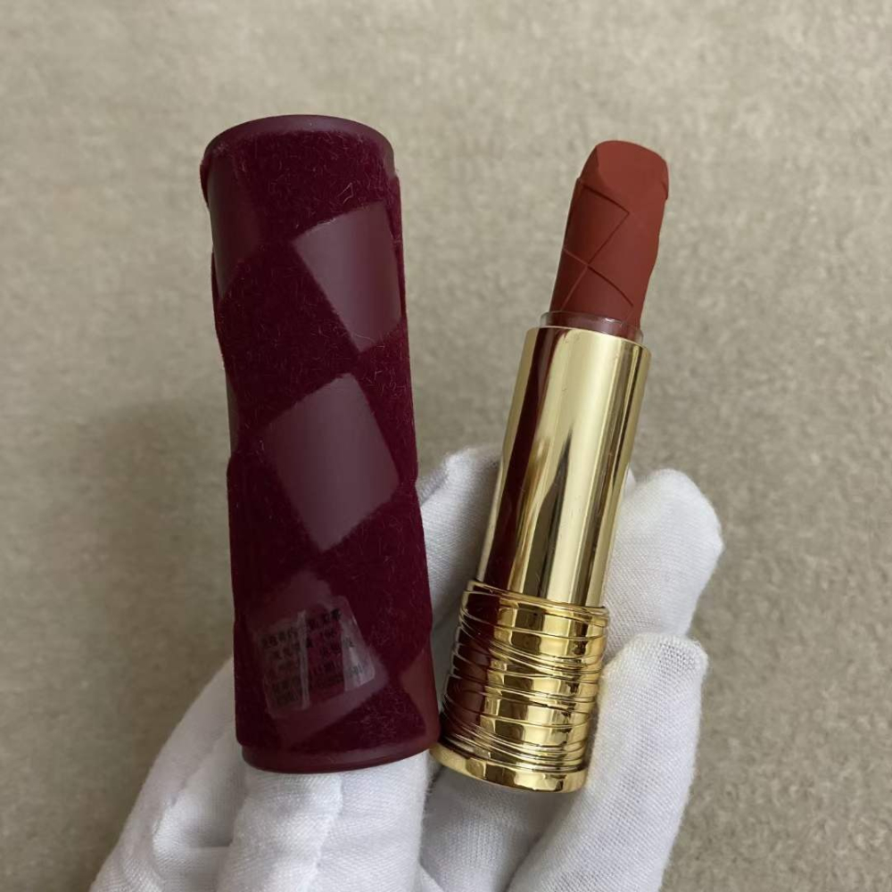 💕59Qoo批發💕蘭蔻 絕對完美柔霧唇膏 2023 棋盤格小蠻腰唇膏 情人節限定 218 196 粉金管-細節圖3