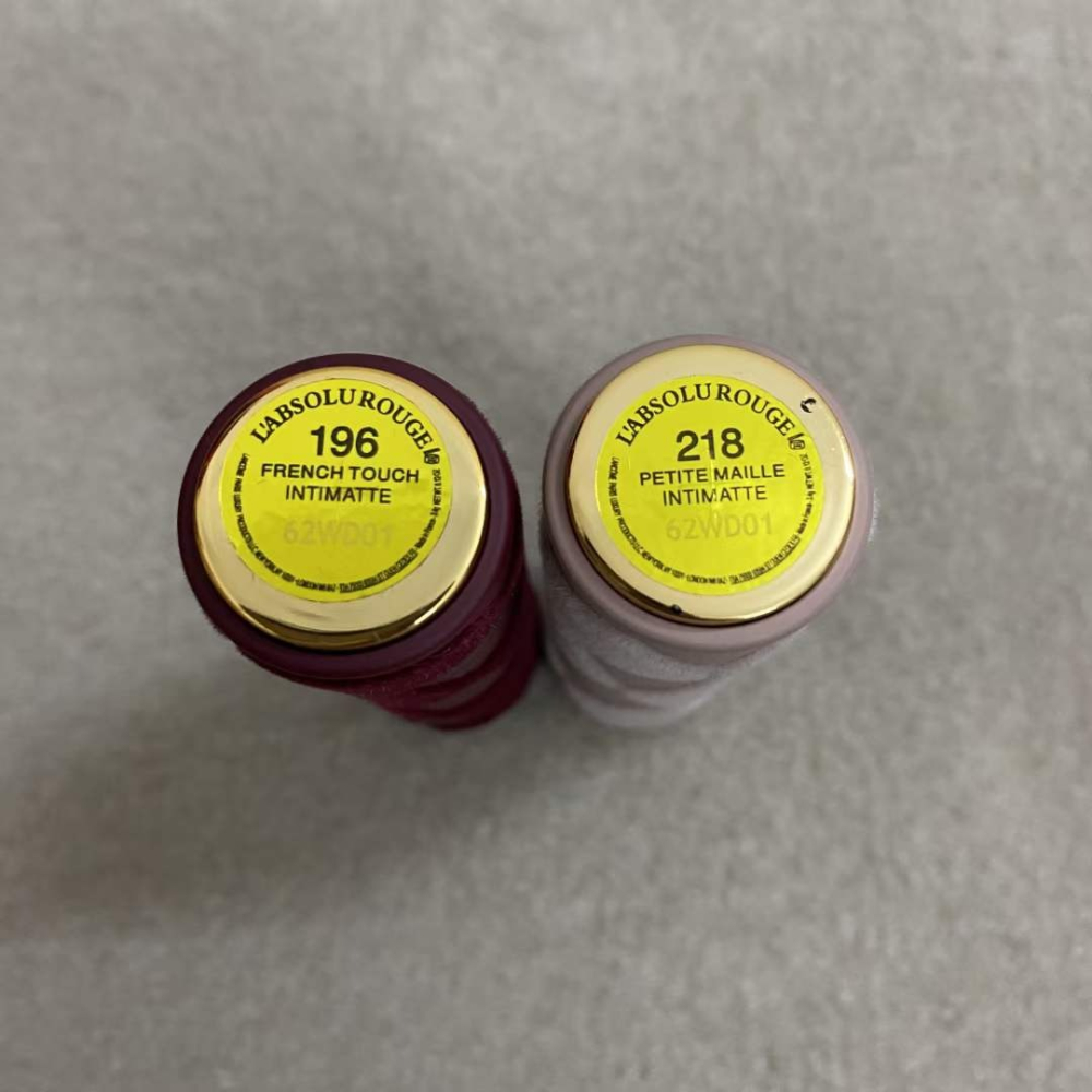 💕59Qoo批發💕蘭蔻 絕對完美柔霧唇膏 2023 棋盤格小蠻腰唇膏 情人節限定 218 196 粉金管-細節圖5