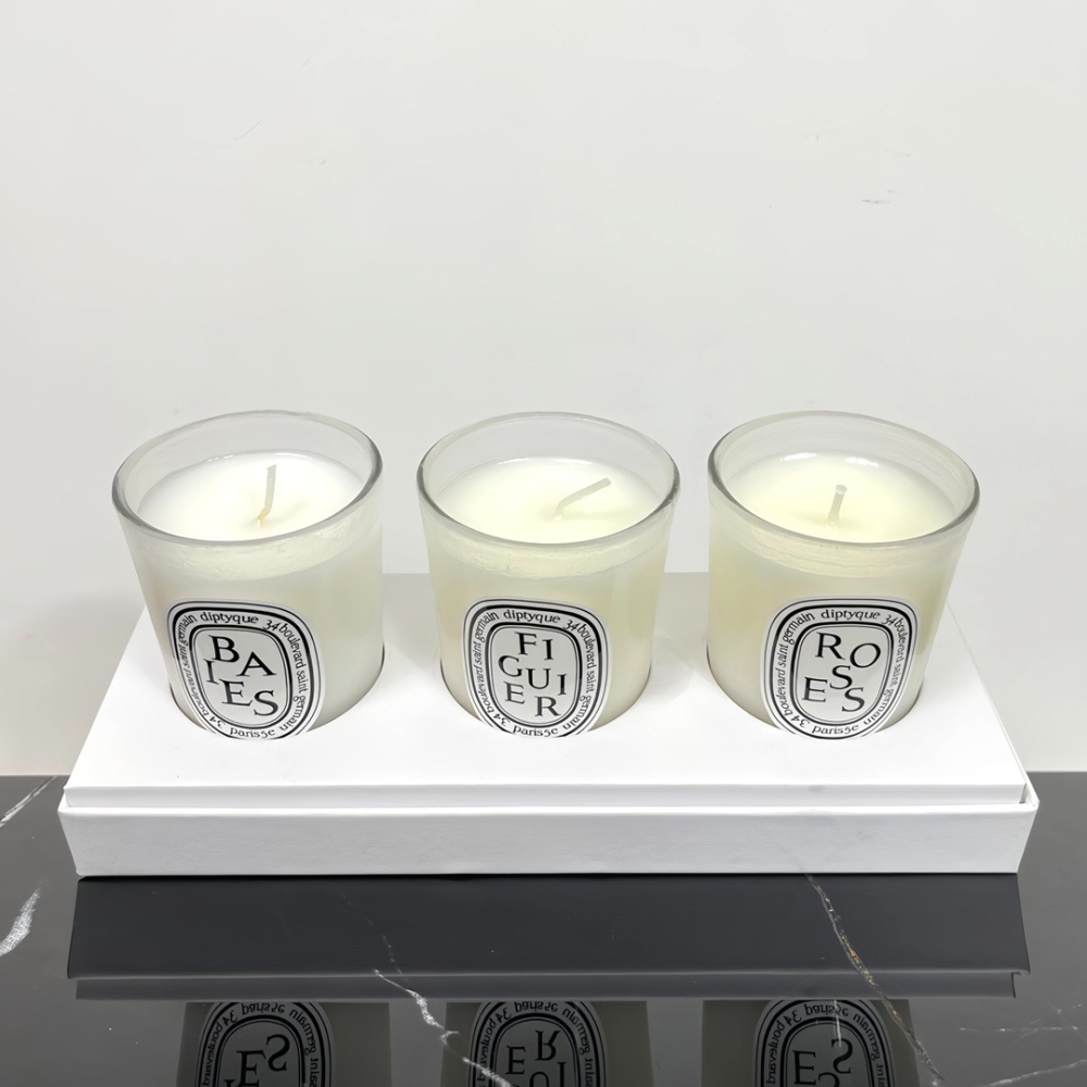 💕59Qoo批發💕Diptyque 香氛蠟燭3件組🔜蒂普提克白瓶香氛蠟燭三件組！ 70g×3-細節圖4