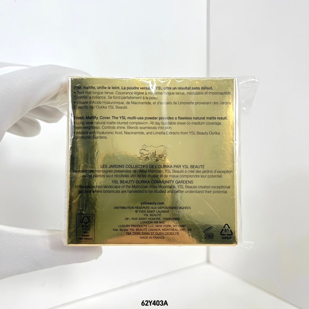 💕59Qoo批發💕 YSL 恆久完美持久柔霧蜜粉餅 新款 7.5g #透明色 #01 蜜粉 蜜粉餅 聖羅蘭-細節圖4