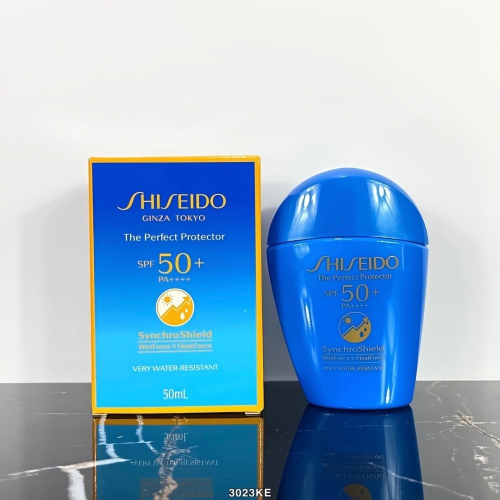 59Qoo批發SHISEIDO 資生堂 新艷陽•夏 水離子溫和 防曬乳 防曬霜 藍胖子 50ml 隔離防曬 保濕