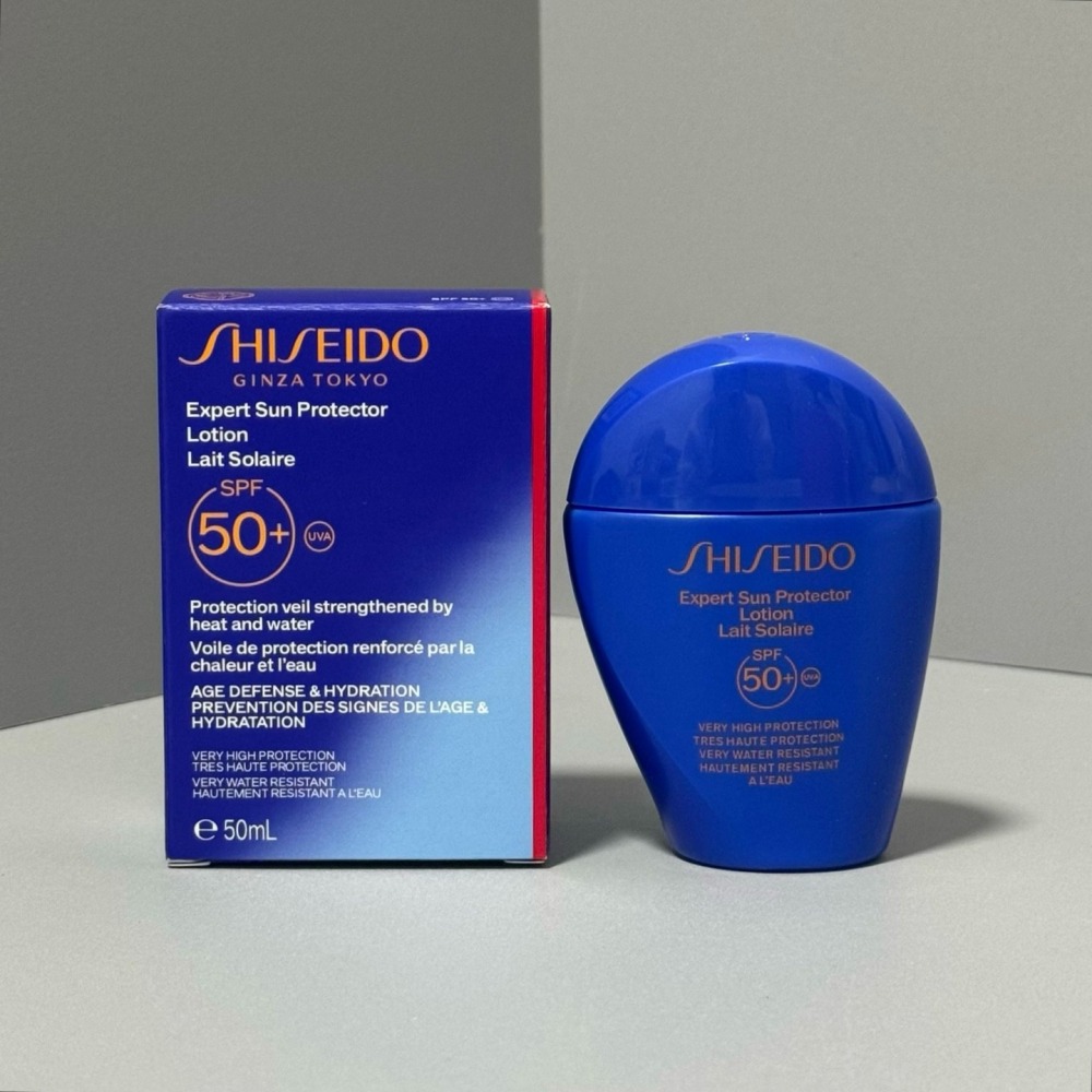 💕59Qoo批發💕 2025新版 資生堂 國際櫃 新艷陽水離子熱防禦UV隔離露 SPF50+ PA++++ 藍胖子-細節圖2