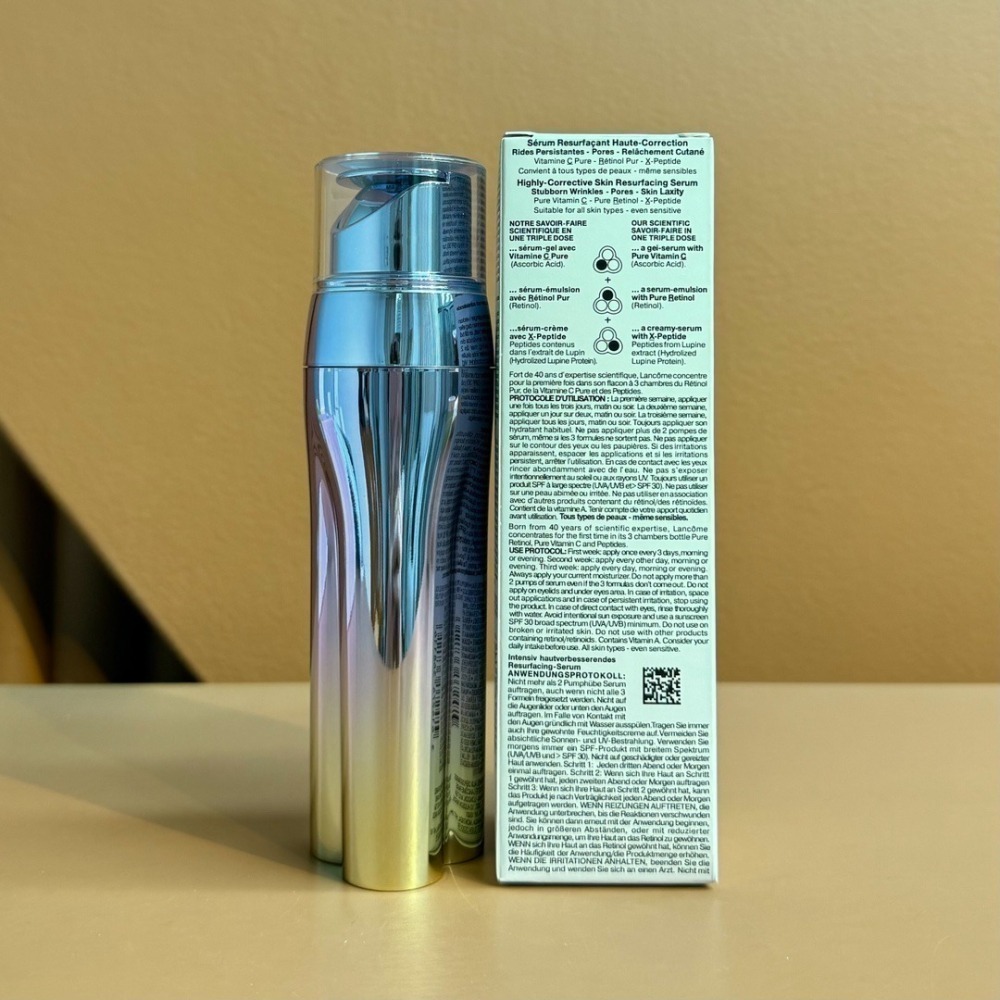 💕59Qoo批發💕新品 LANCOME 蘭蔻 超緊顏醇肽三效精華 50ml 新版三管精華 C.R.X.精華液-三管精-細節圖2