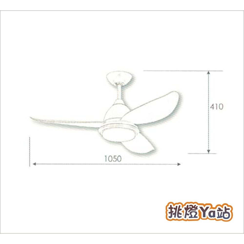 [挑燈Ya站] 楓光吊扇-玉兔系列-42吋/52吋-附LED燈-DC扇 / 時尚白 / 咖啡古 / 木紋-細節圖4