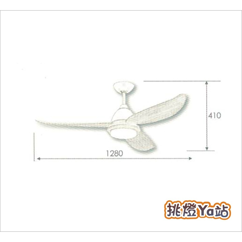 [挑燈Ya站] 楓光吊扇-玉兔系列-42吋/52吋-附LED燈-DC扇 / 時尚白 / 咖啡古 / 木紋-細節圖7