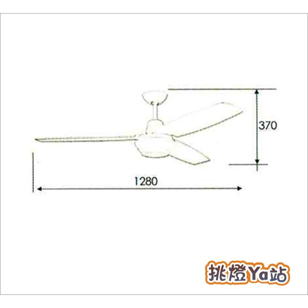 [挑燈Ya站] 楓光吊扇 ABS 防潮吊扇 52吋 AC扇/平光黑/珍珠白/古銅-細節圖5