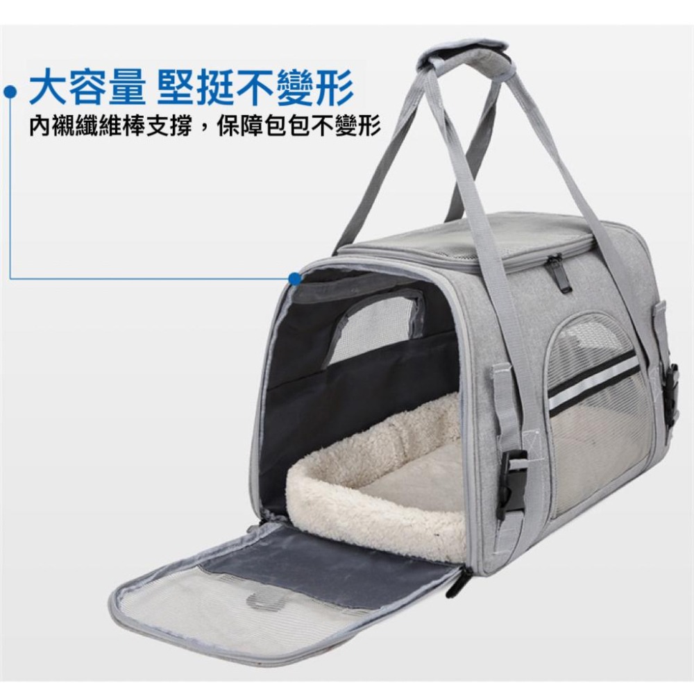 寵物外出包 寵物用品 貓咪外出包 寵物外出包灰色 寵物背包 狗外出包 貓外出包 外出包 肩背寵物包 寵物包 狗狗外出包-細節圖4