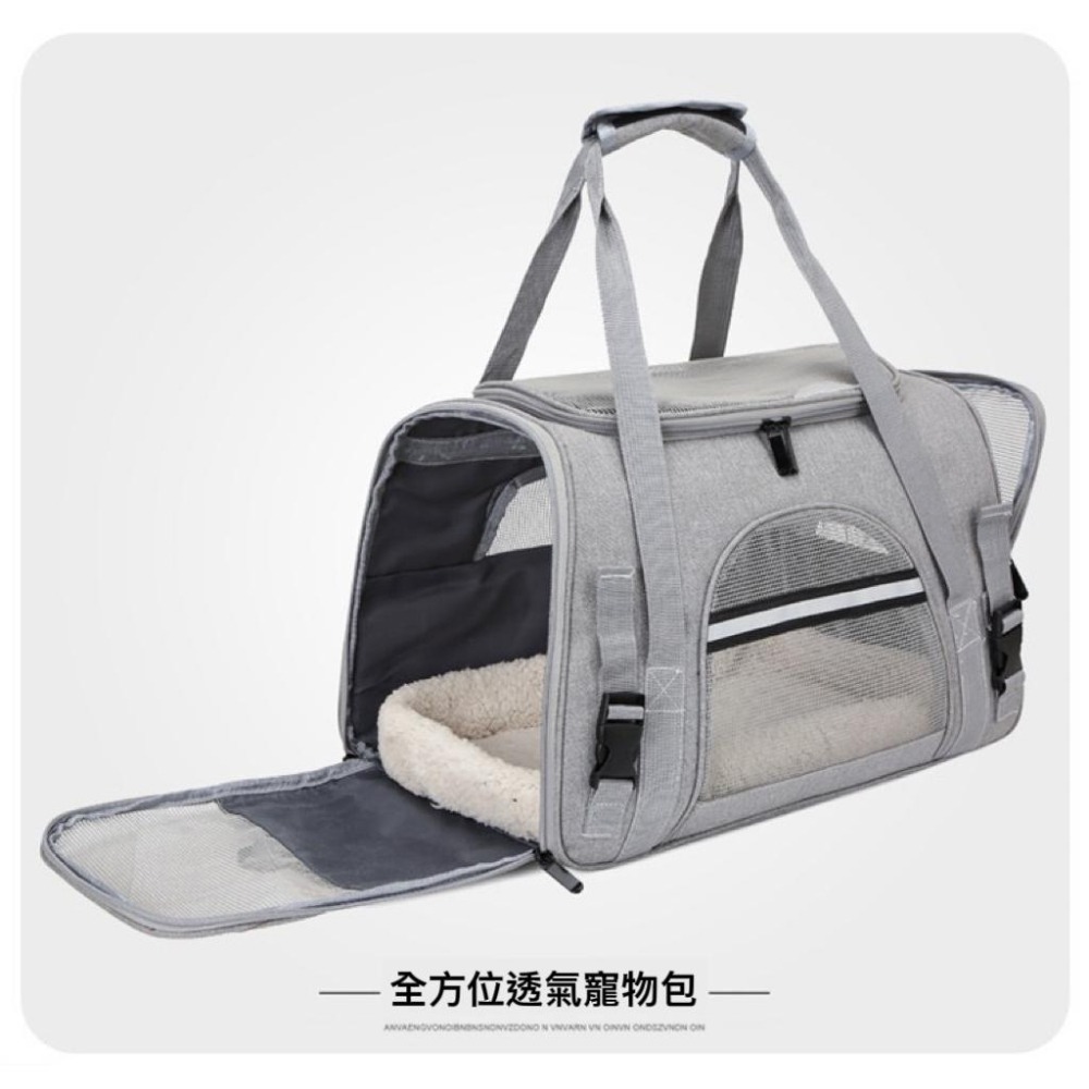 寵物外出包 寵物用品 貓咪外出包 寵物外出包灰色 寵物背包 狗外出包 貓外出包 外出包 肩背寵物包 寵物包 狗狗外出包-細節圖6