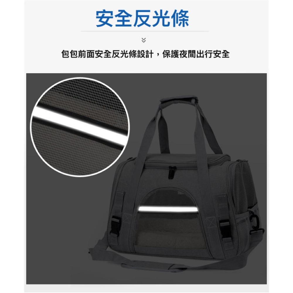 寵物外出包 寵物用品 貓咪外出包 寵物外出包灰色 寵物背包 狗外出包 貓外出包 外出包 肩背寵物包 寵物包 狗狗外出包-細節圖7