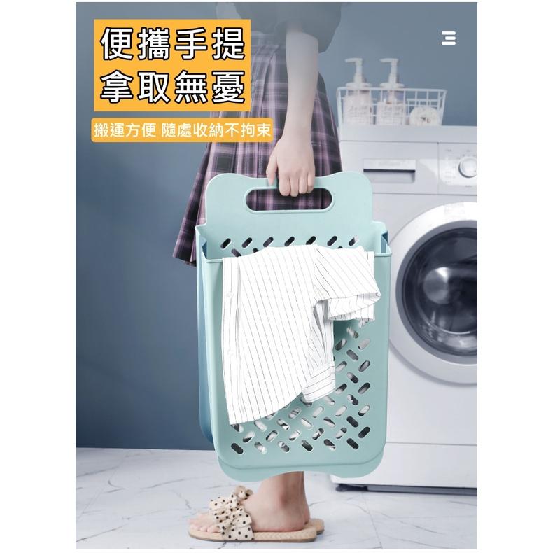 【贈高配掛勾】髒衣籃 衣物收納 折疊洗衣籃 大號洗衣籃 摺疊洗衣籃 浴室收納 壁掛洗衣籃 分類洗衣籃 洗衣籃架 收納箱-細節圖5