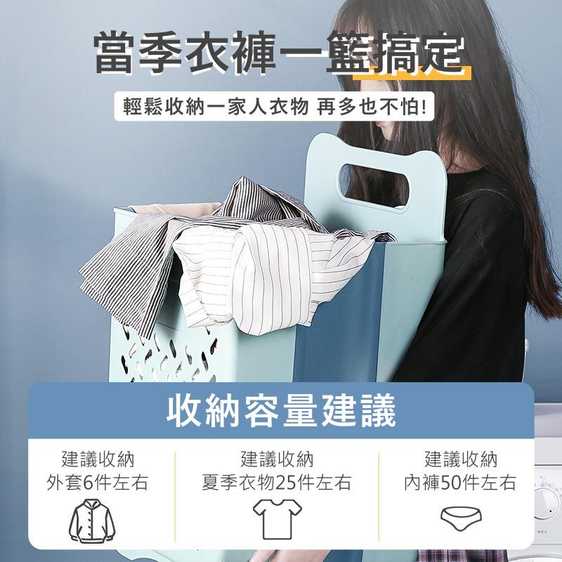【贈高配掛勾】髒衣籃 衣物收納 折疊洗衣籃 大號洗衣籃 摺疊洗衣籃 浴室收納 壁掛洗衣籃 分類洗衣籃 洗衣籃架 收納箱-細節圖7