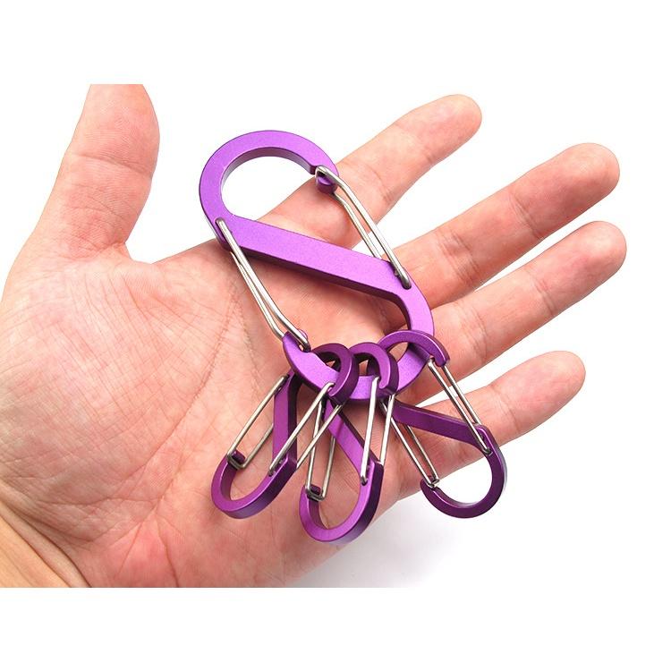 (台灣現貨)登山扣 登山掛勾 S掛勾 鋁合金掛勾 扣環-細節圖6