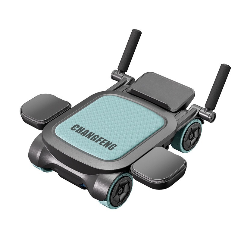 【台灣現貨 免運】自動回彈健腹輪(附贈跪墊) 健身 強化核心 雕刻腹肌 四輪穩固 多功能健腹輪 燃脂-規格圖9