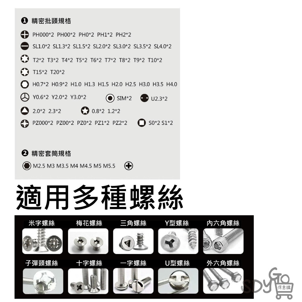 【7-ELEVEN 門市團購】專業工具組115合一 強磁 可伸縮調節 螺絲刀 鐘表拆機工具盒 組合螺絲起子-細節圖2