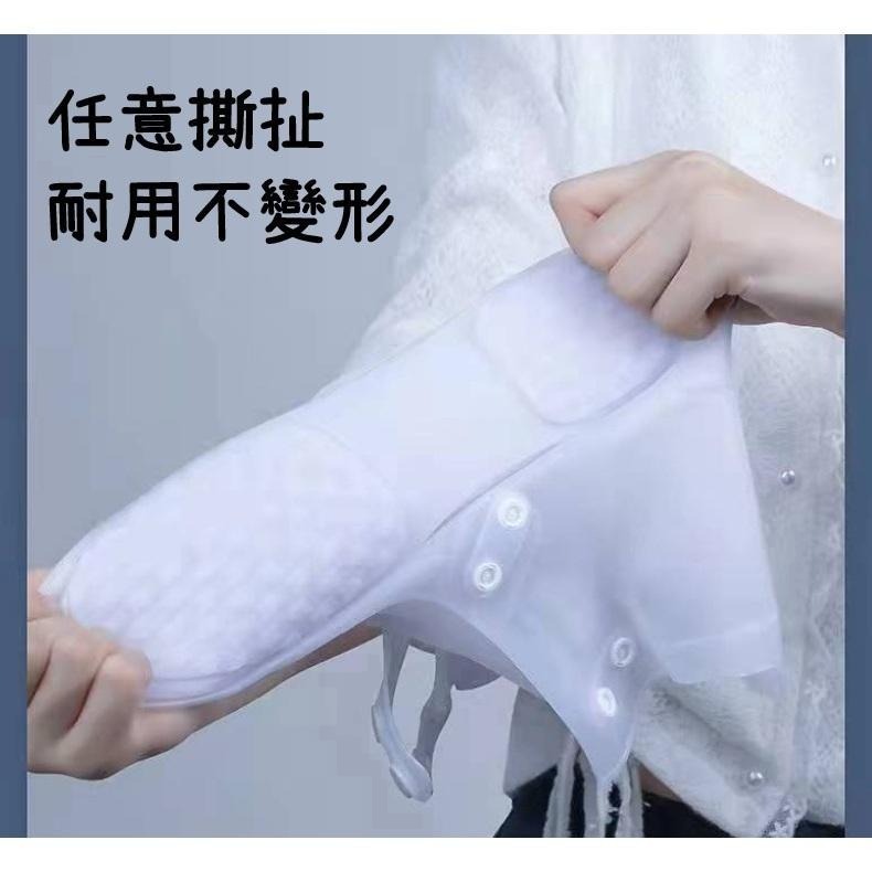 【台灣現貨 免運】加厚鞋底防水鞋套 雨鞋鞋套 防雨防水雨靴 防滑 加厚耐磨 學生硅膠高筒防水鞋 中筒-細節圖6