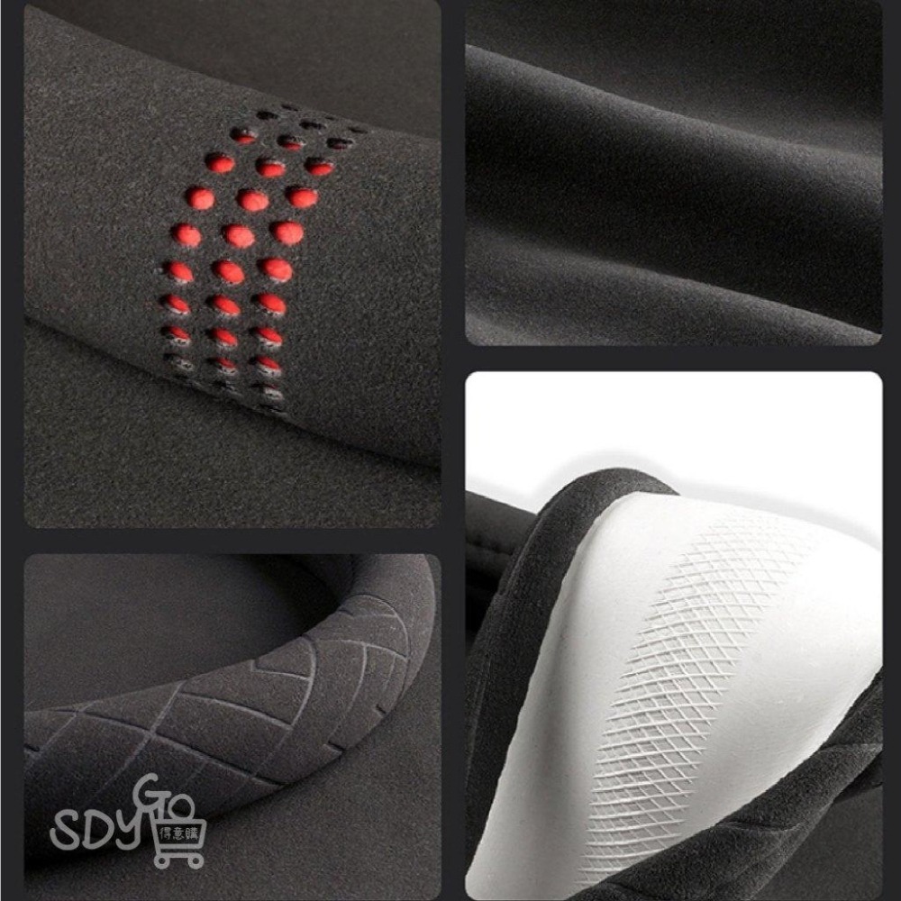 【台灣現貨 免運】麂皮方向盤套 99%車型可用 四季可用 簡約設計 方向盤護套 方向盤皮套 翻毛皮方向盤套-細節圖6