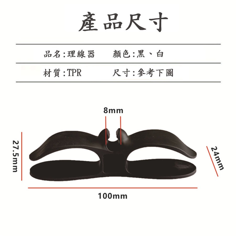 {台灣現貨}電線收納器 集線器 廚房收納繞線器 電器電線插頭 整線器 固定器線夾  理線器 整線器-細節圖3