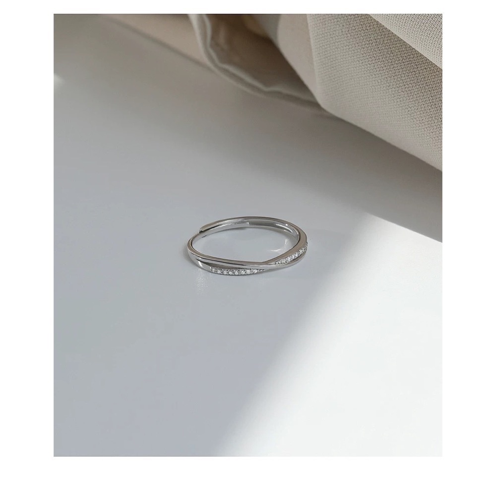 Like.acc❤️ 現貨 925純銀交叉戒指P075-細節圖3