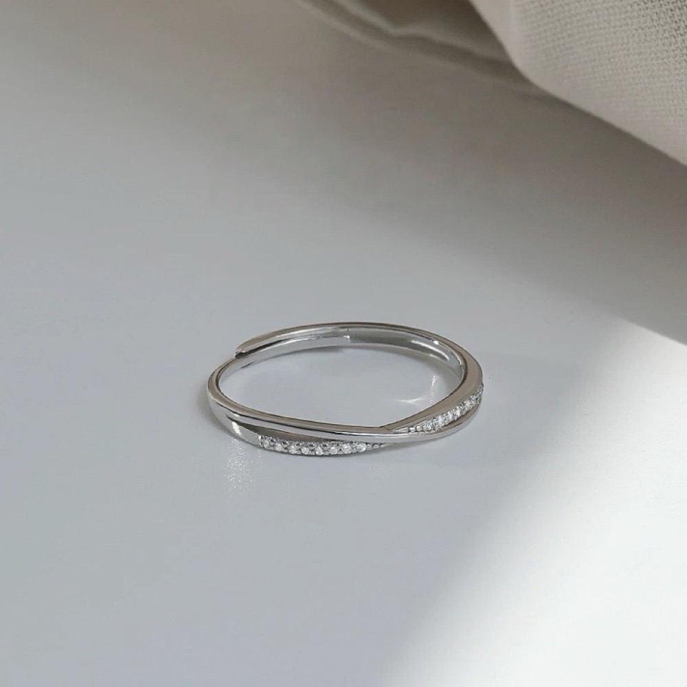Like.acc❤️ 現貨 925純銀交叉戒指P075-細節圖4