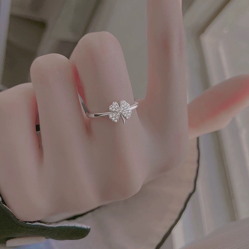 Like.acc❤️ 現貨 925純銀幸運草戒指P095-細節圖2