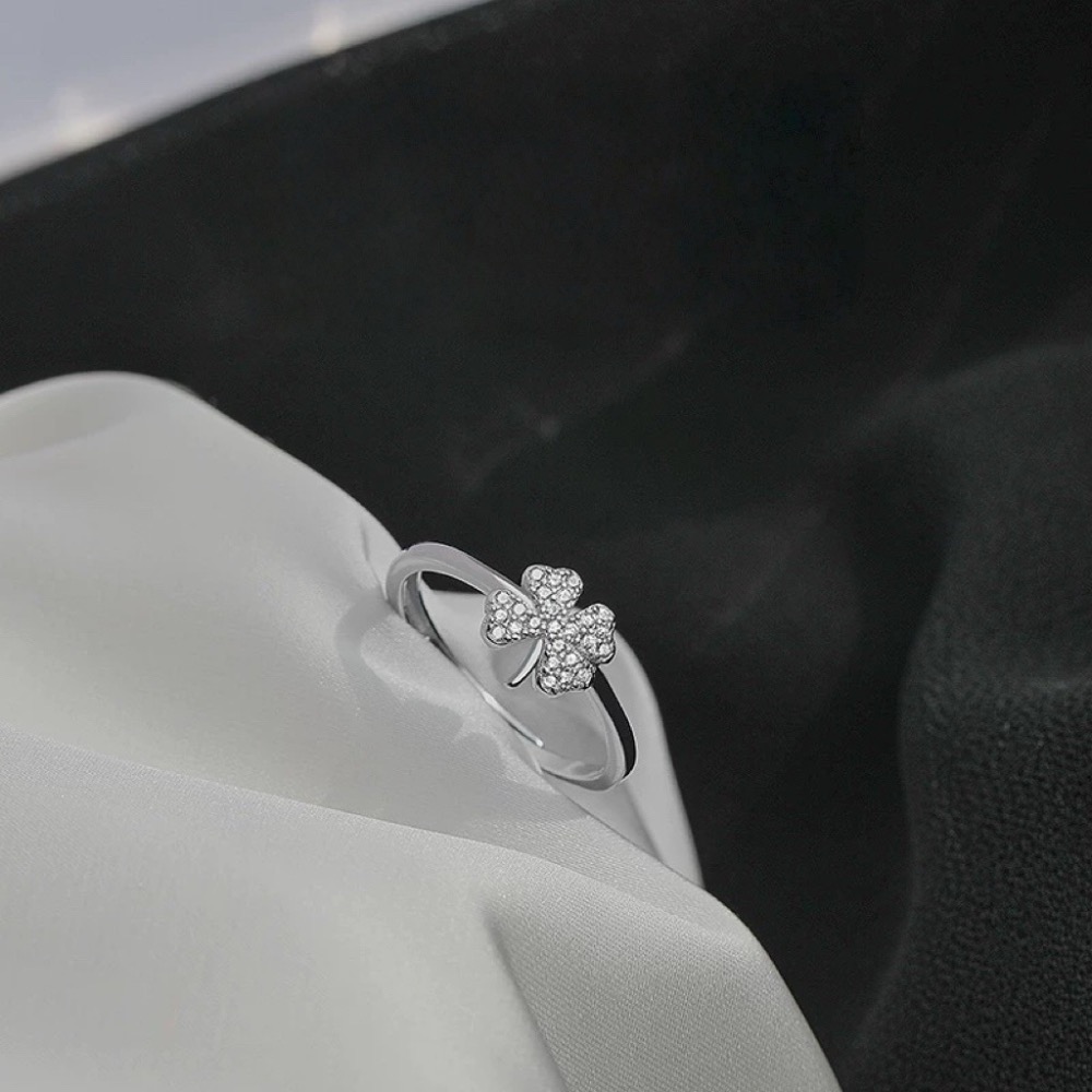 Like.acc❤️ 現貨 925純銀幸運草戒指P095-細節圖4