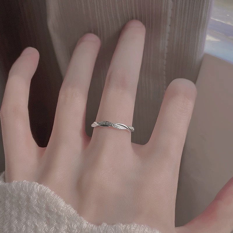 Like.acc❤️現貨 925純銀交織戒指P212-細節圖2