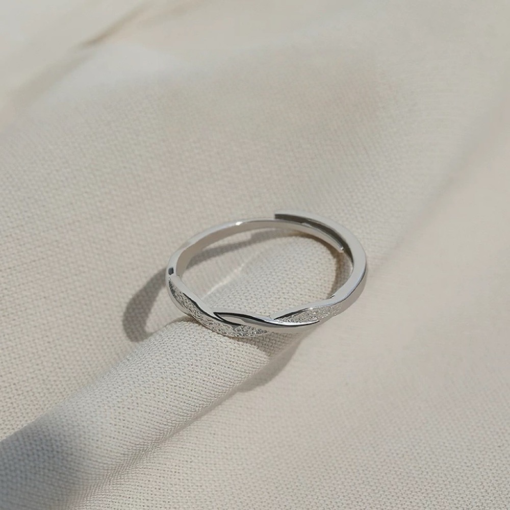 Like.acc❤️現貨 925純銀交織戒指P212-細節圖3