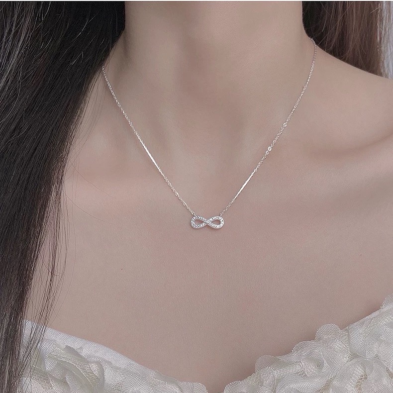 Like.acc❤️ 現貨 925純銀無限♾️項鏈 鎖骨鏈p502-細節圖2