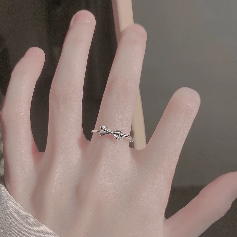 Like.acc❤️ 現貨 925純銀蝴蝶結🎀戒指P554-細節圖2