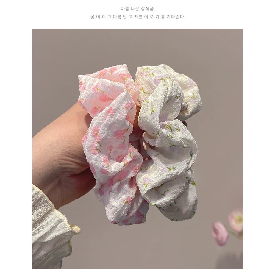 Like.acc 現貨 甜美鬱金香大腸髮圈H195-細節圖5