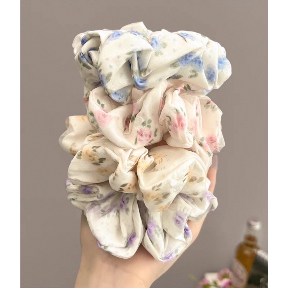 Like.acc 現貨 碎花網紗大腸髮圈H255-細節圖2