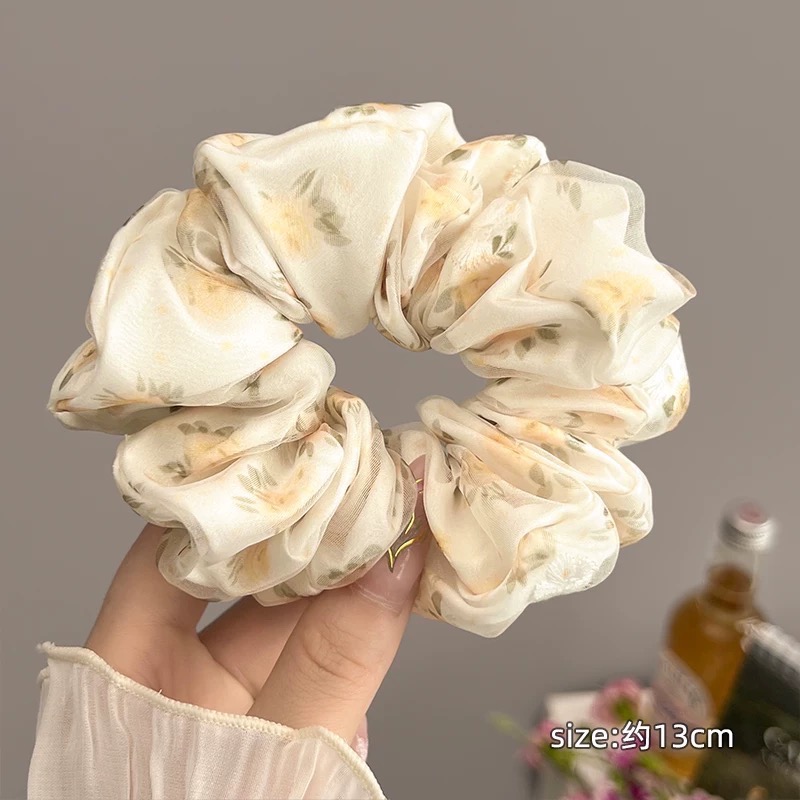 Like.acc 現貨 碎花網紗大腸髮圈H255-細節圖4