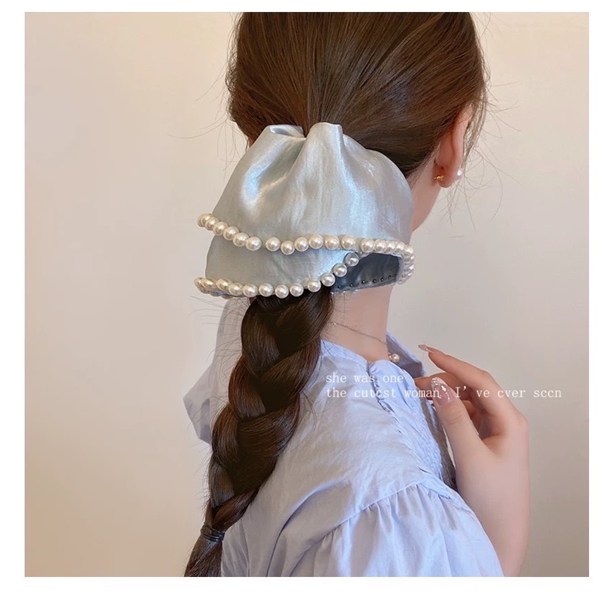 Like.acc 現貨 韓版氣質珍珠大腸髮圈H268-規格圖4