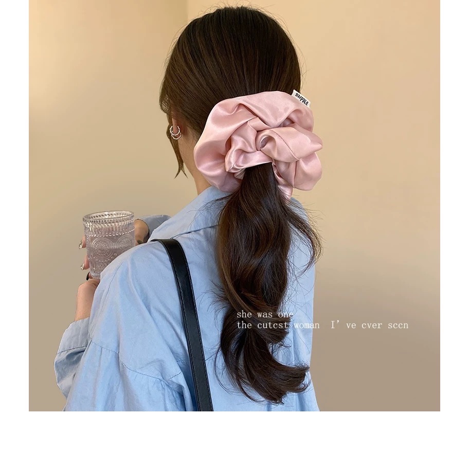 Like.acc 現貨 很好摸 法式緞面大腸髮圈H329-細節圖2