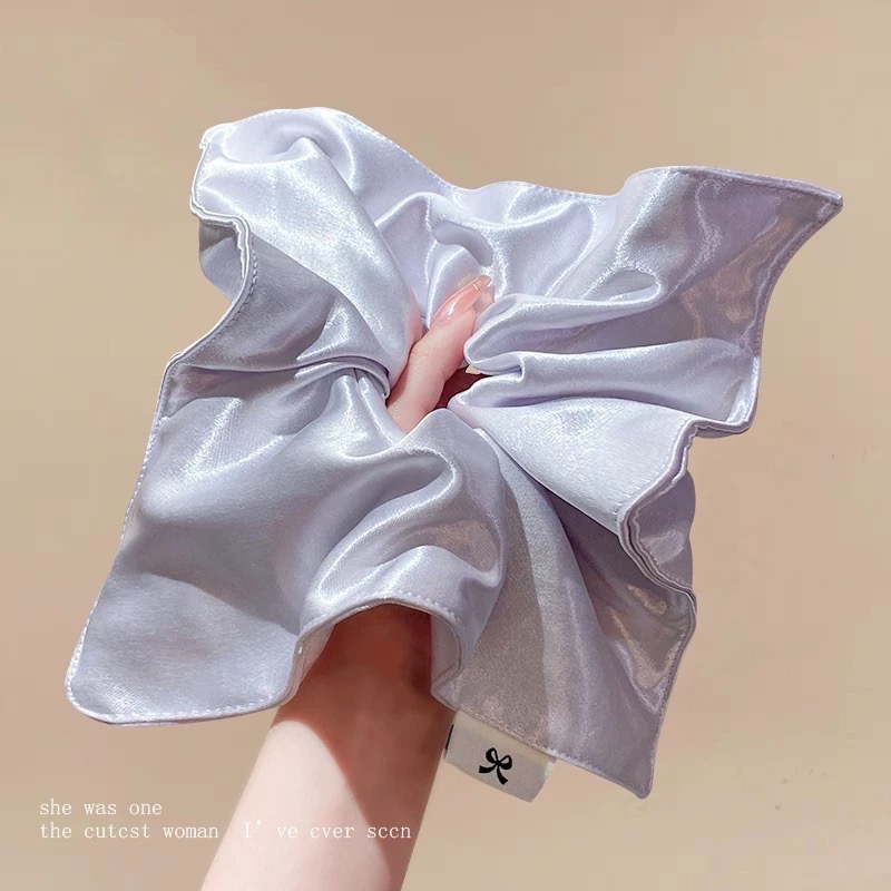 Like.acc 現貨 冰淇淋緞面方巾髮圈H342-細節圖5