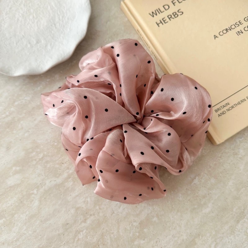 Like.acc 現貨 法式溫柔波點大腸髮圈H389-規格圖4