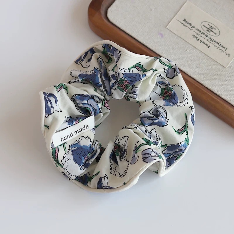 Like.acc 現貨 復古碎花大腸髮圈H465-細節圖3