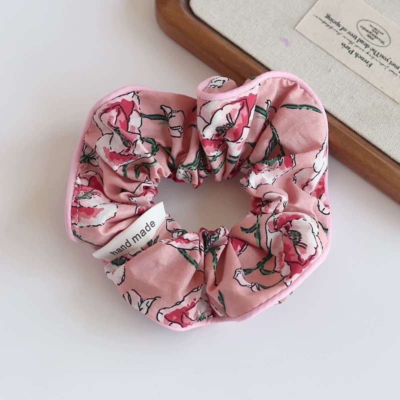 Like.acc 現貨 復古碎花大腸髮圈H465-細節圖4