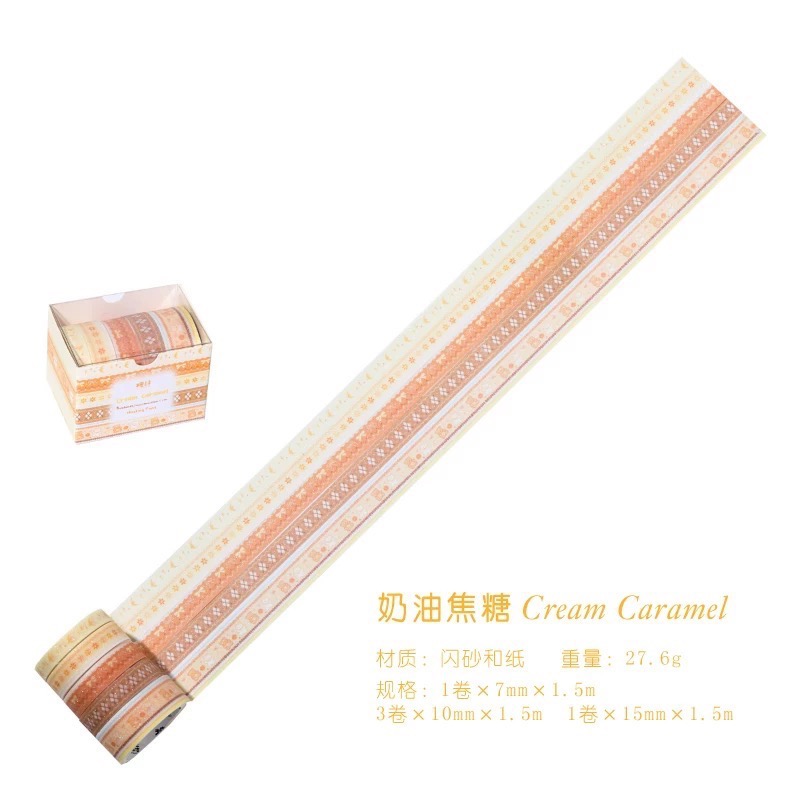 Like.acc 現貨 漫遊費爾島閃砂和紙膠帶W671-規格圖5