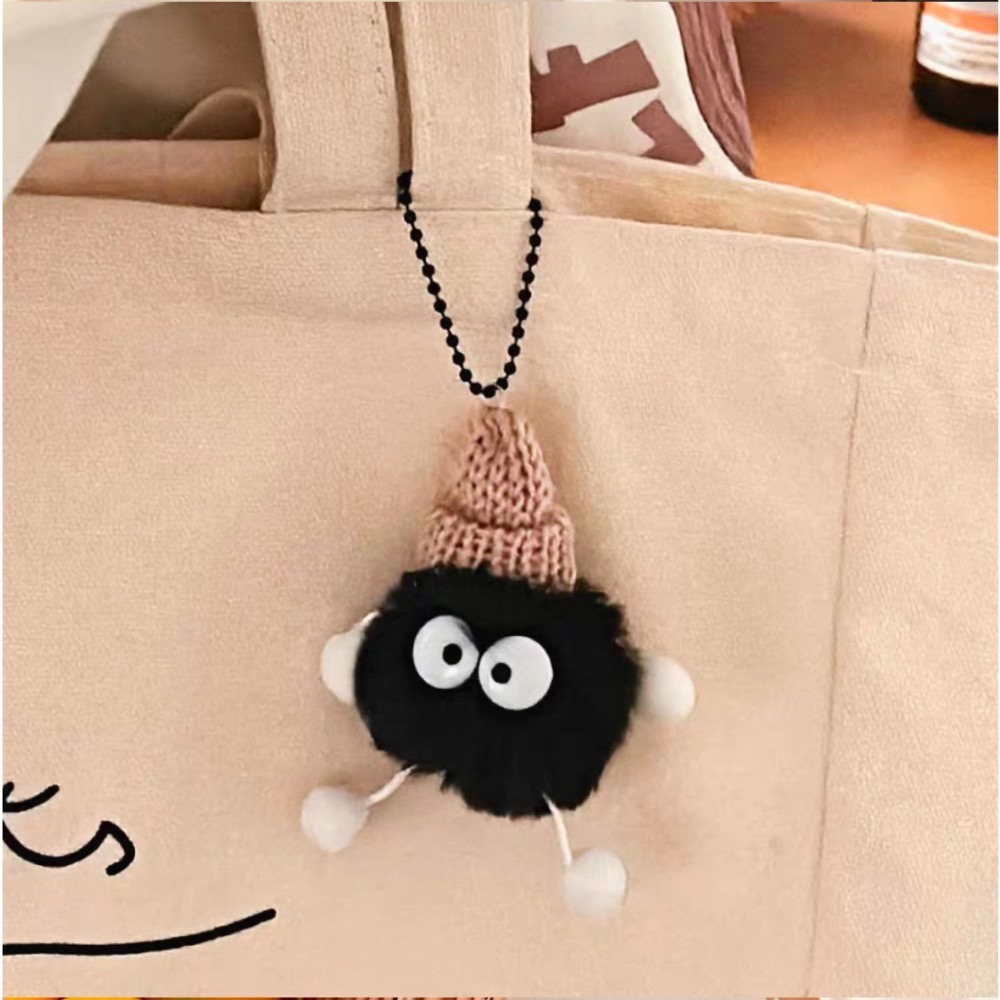 Like.acc 現貨 呆萌小煤球毛絨吊飾 掛件D680-細節圖4