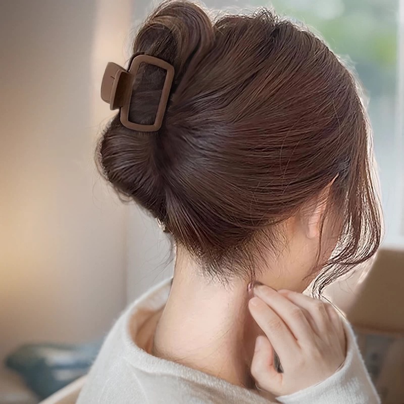 Like.acc。現貨 鏤空方形抓夾 鯊魚夾 盤髮神器H853-細節圖2