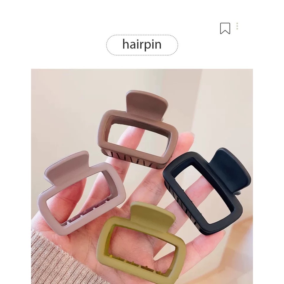 Like.acc。現貨 鏤空方形抓夾 鯊魚夾 盤髮神器H853-細節圖4