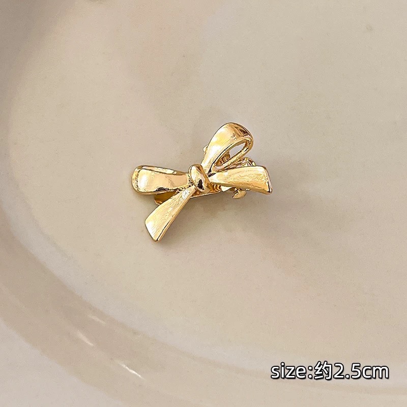 Like.acc 現貨 冷淡甜酷風蝴蝶結🎀小髮夾 瀏海夾 側邊夾H579-規格圖4