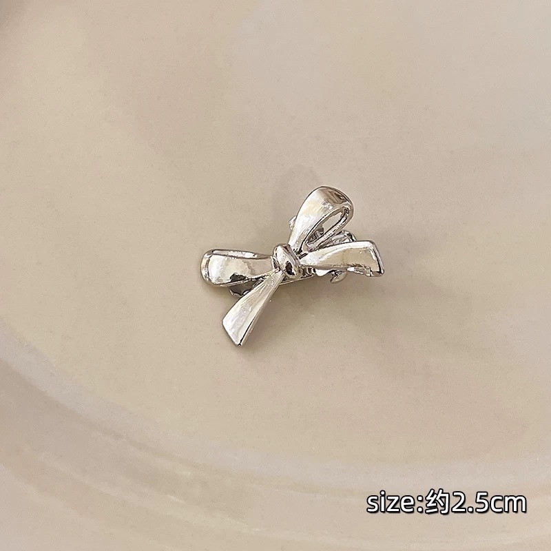 Like.acc 現貨 冷淡甜酷風蝴蝶結🎀小髮夾 瀏海夾 側邊夾H579-規格圖4