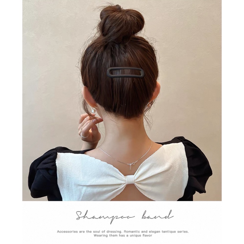 Like.acc 現貨 磨砂無痕瀏海髮夾/1組2個H588-細節圖2